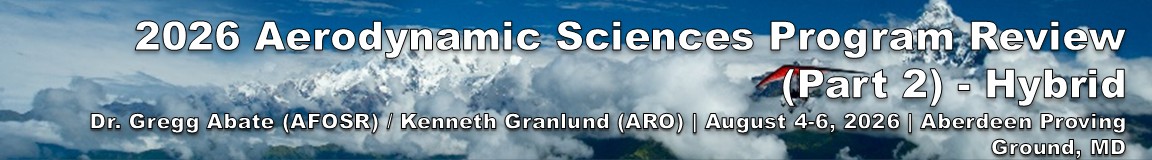 2026 Aerodynamic Sciences Program Review (Part 2) event banner